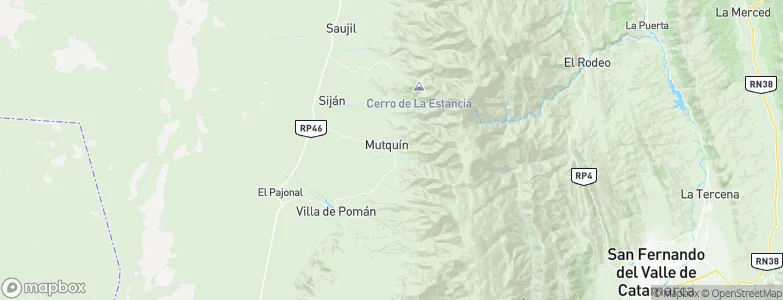 Mutquín, Argentina Map
