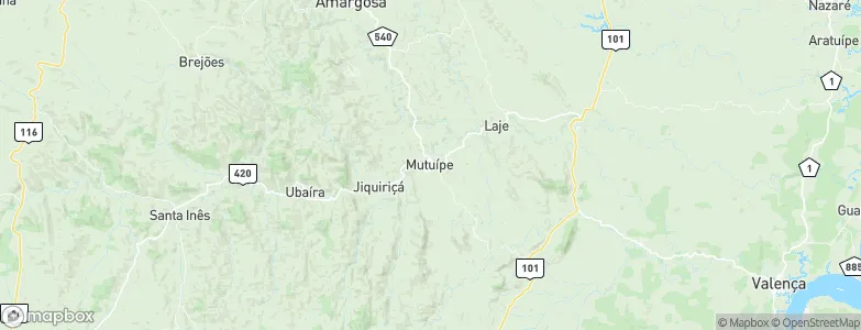 Mutuípe, Brazil Map