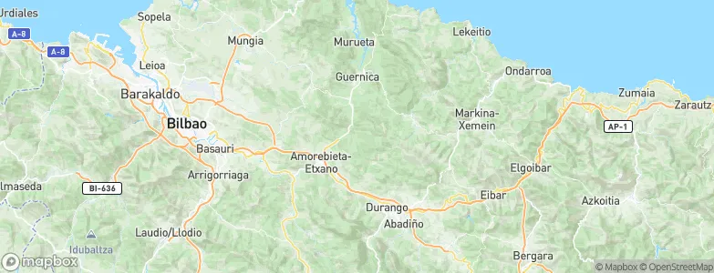 Muxika, Spain Map