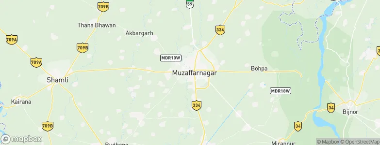 Muzaffarnagar, India Map