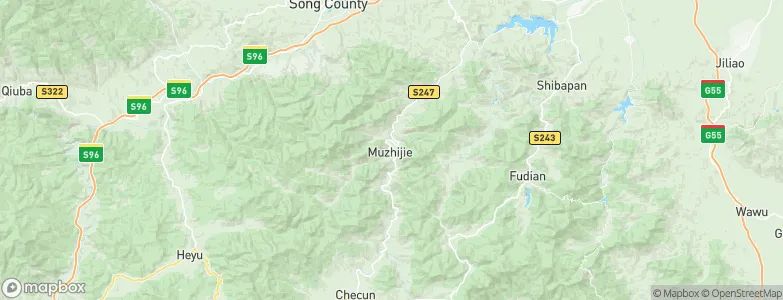 Muzhijie, China Map