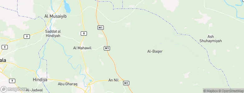 Muḩāfaz̧at Bābil, Iraq Map