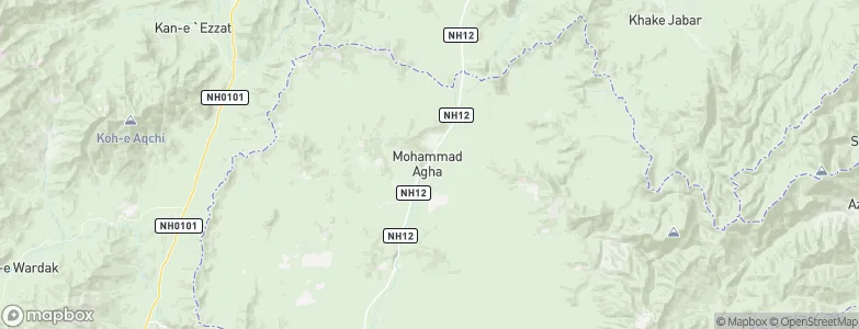 Muḩammad Āghah Wuluswālī, Afghanistan Map