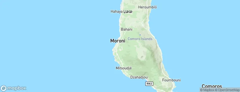 Mvouni, Comoros Map