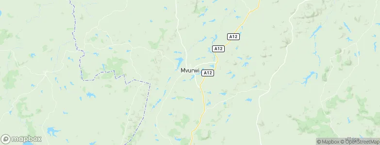 Mvurwi, Zimbabwe Map