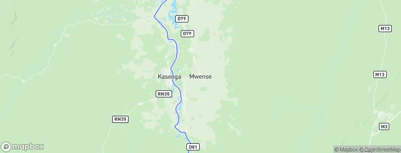 Mwense, Zambia Map