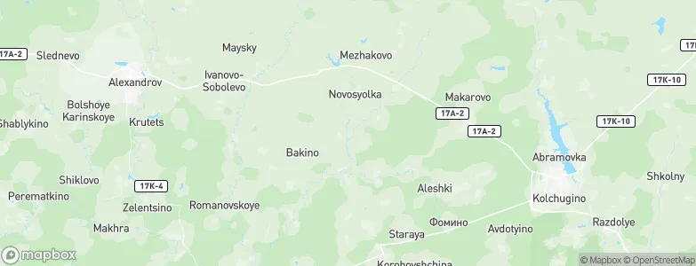 Myachkovo, Russia Map
