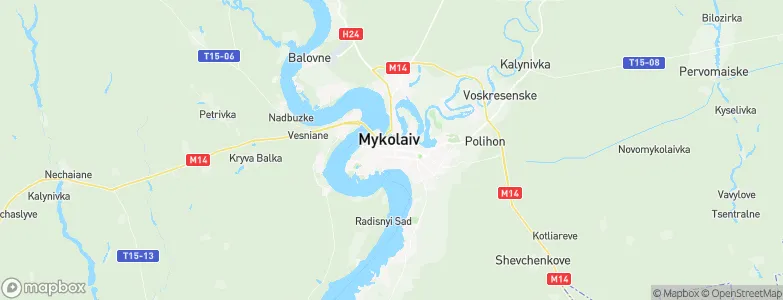 Mykolayiv, Ukraine Map
