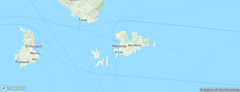 Mykonos, Greece Map