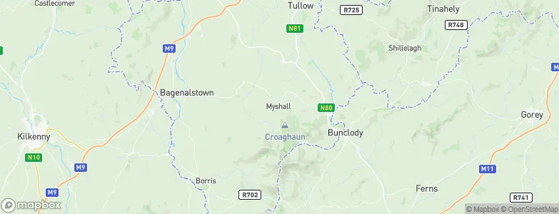 Myshall, Ireland Map