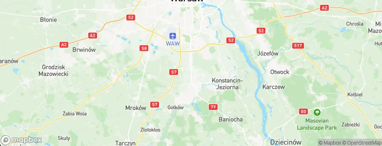 Mysiadło, Poland Map