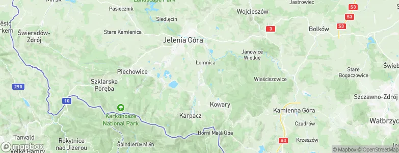 Mysłakowice, Poland Map