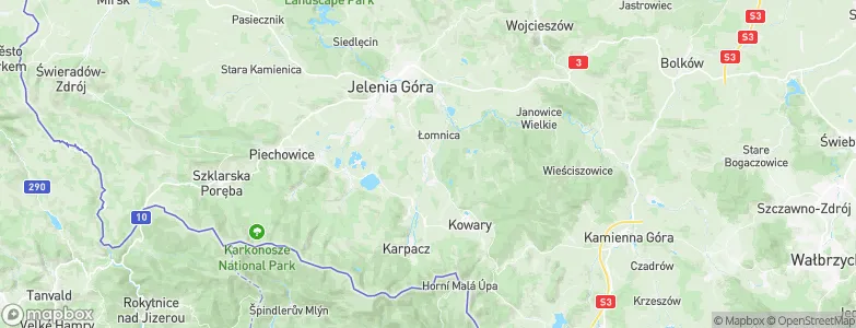 Mysłakowice, Poland Map