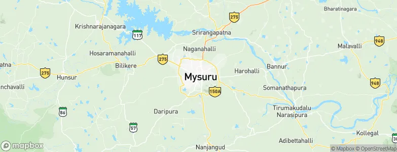Mysore, India Map