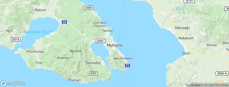 Mytilene, Greece Map