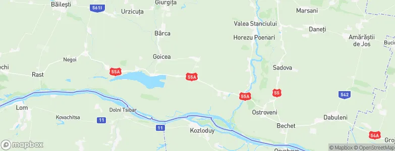 Măceşu de Jos, Romania Map