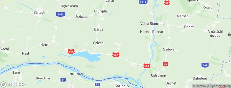 Măceşu de Sus, Romania Map