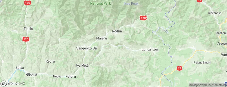 Măgura Ilvei, Romania Map