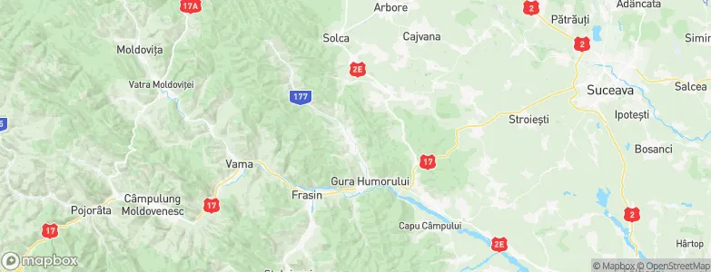 Mănăstirea Humorului, Romania Map