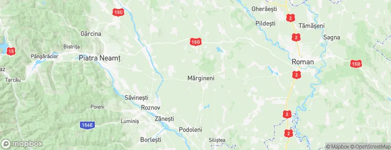 Mărgineni, Romania Map