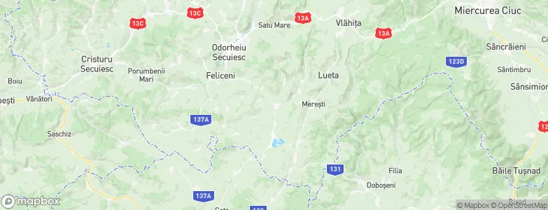 Mărtiniş, Romania Map