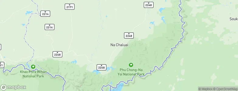 Na Chaluai, Thailand Map
