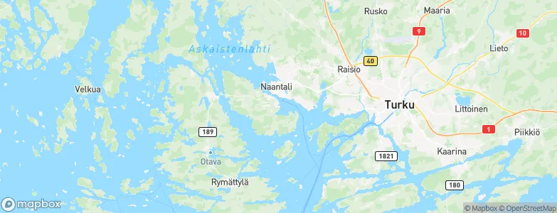 Naantali, Finland Map
