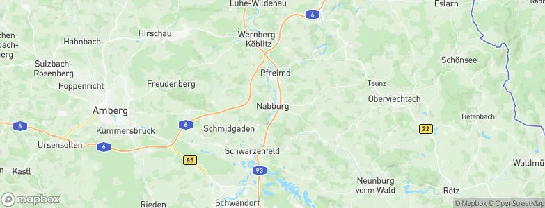Nabburg, Germany Map