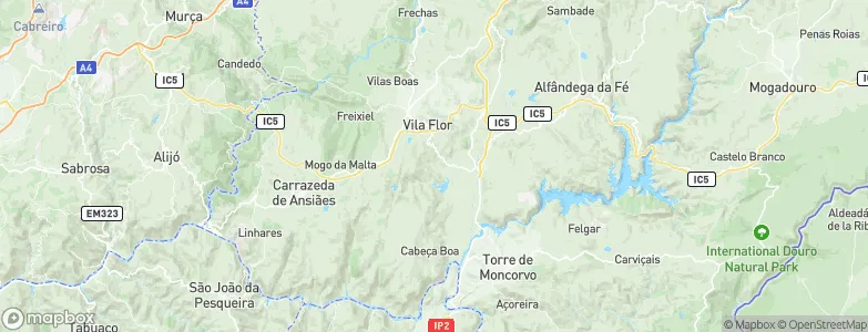 Nabo, Portugal Map