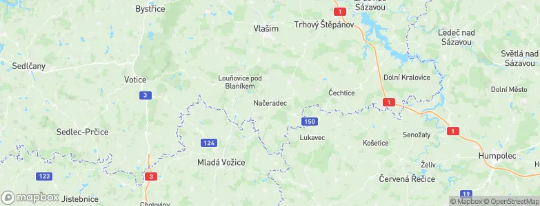 Načeradec, Czechia Map