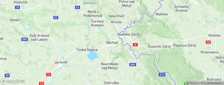 Náchod, Czechia Map