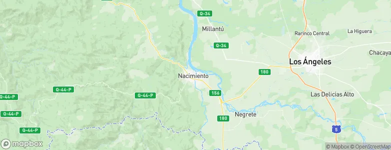Nacimiento, Chile Map