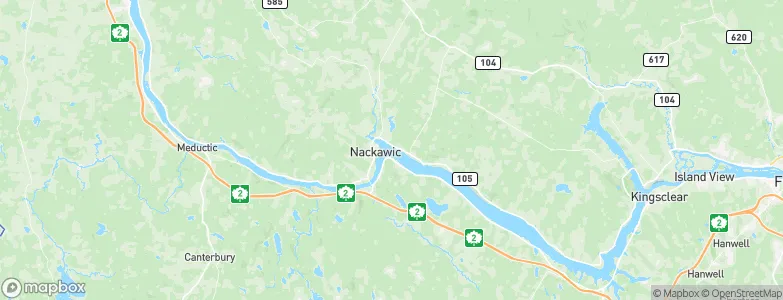Nackawic, Canada Map