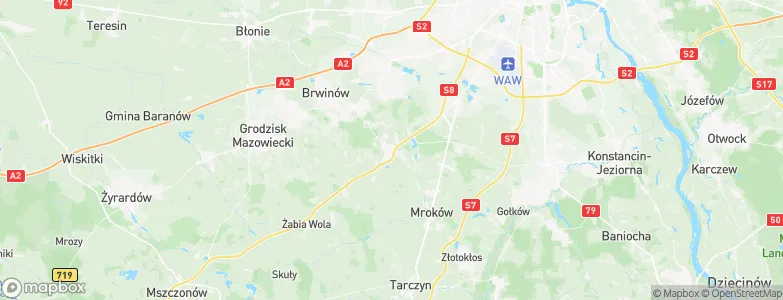 Nadarzyn, Poland Map