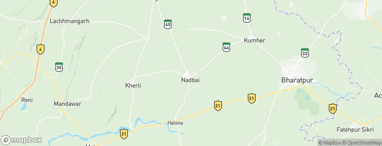 Nādbai, India Map