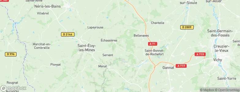 Nades, France Map