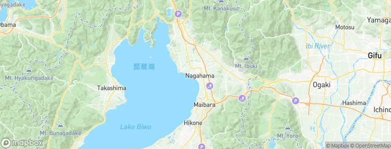 Nagahama, Japan Map