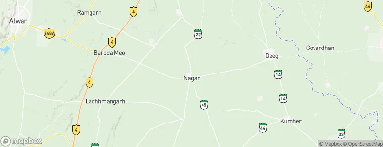 Nagar, India Map