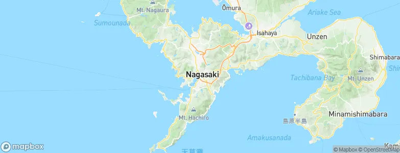 Nagasaki, Japan Map