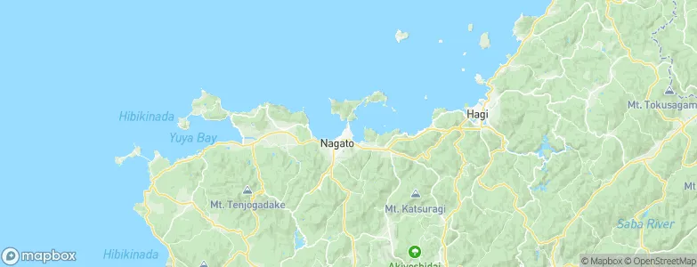 Nagato, Japan Map