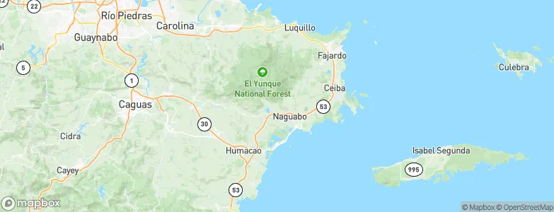 Naguabo, Puerto Rico Map