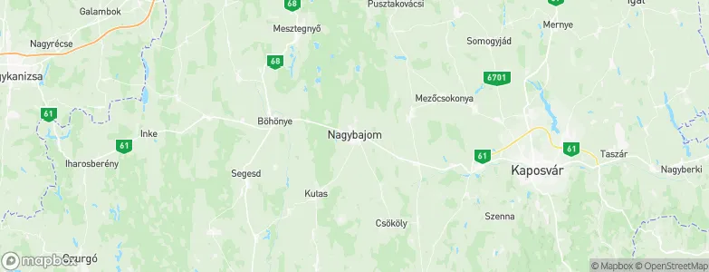 Nagybajom, Hungary Map
