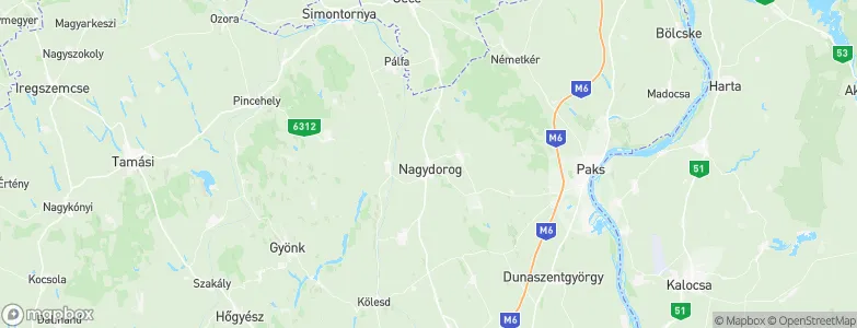 Nagydorog, Hungary Map
