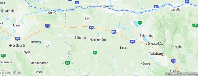 Nagyigmánd, Hungary Map