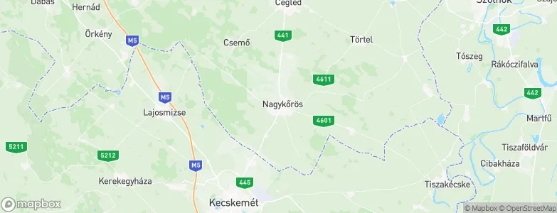 Nagykőrös, Hungary Map
