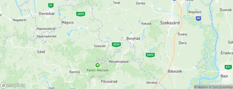 Nagymányok, Hungary Map
