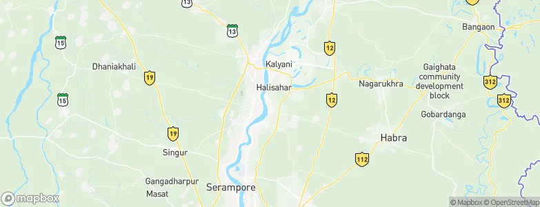 Naihāti, India Map