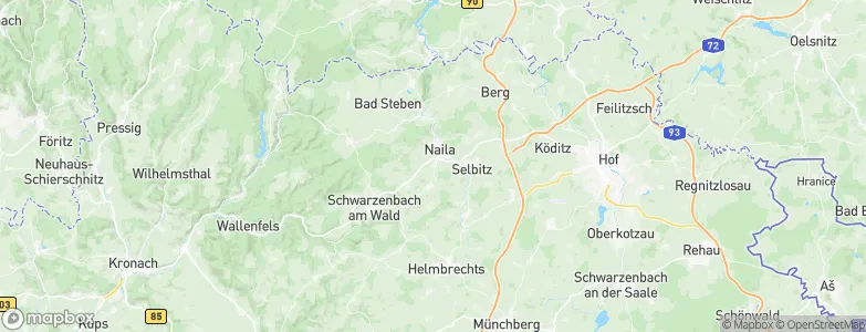 Naila, Germany Map