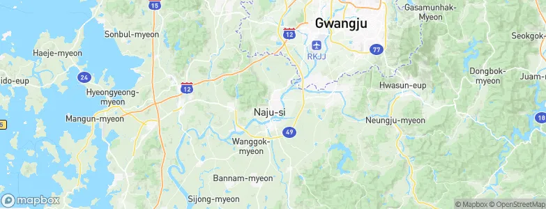 Naju, South Korea Map