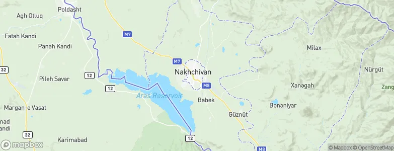 Nakhichevan, Azerbaijan Map